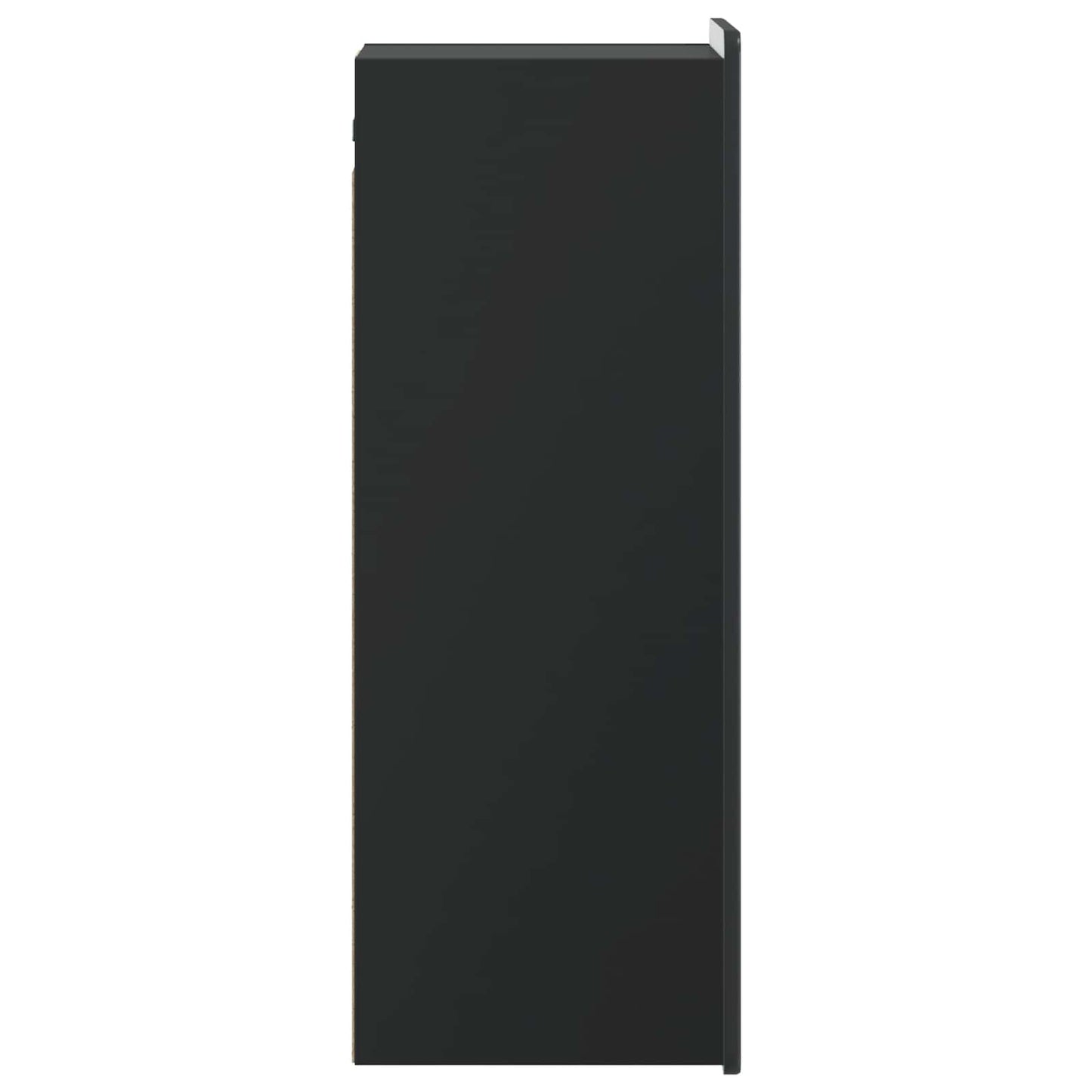 vidaXL Wall-Mounted Cabinet Black 33 x 34.5 x 94 cm Engineered Wood 5