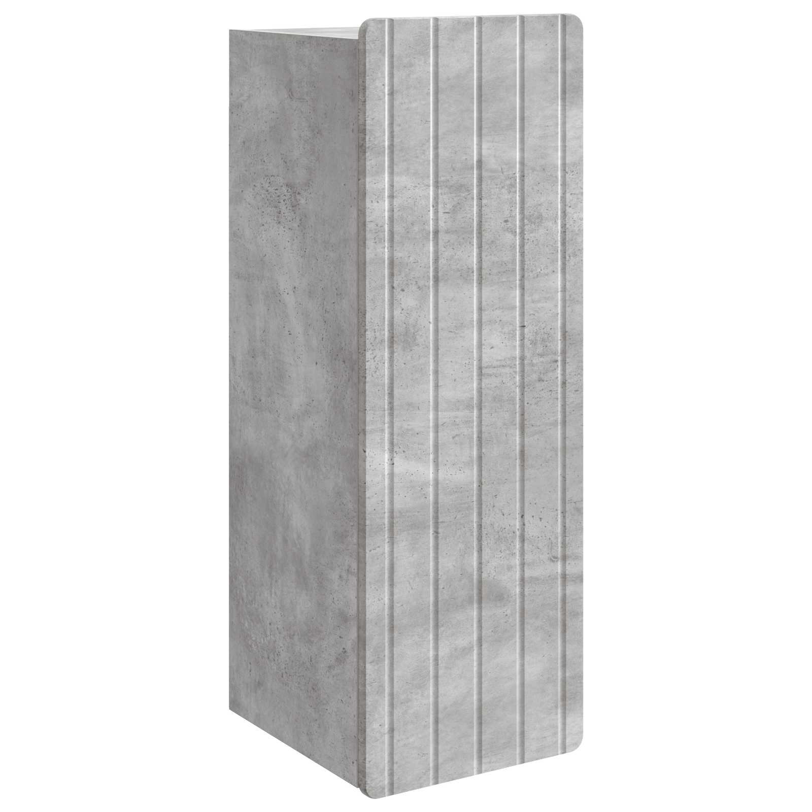 vidaXL Wall-Mounted Cabinet Concrete Grey 33 x 34.5 x 94 cm 2