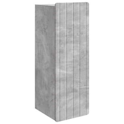 vidaXL Wall-Mounted Cabinet Concrete Grey 33 x 34.5 x 94 cm 2