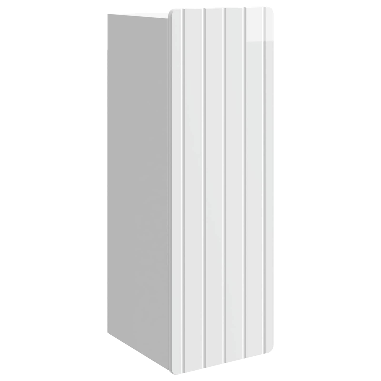 vidaXL Wall-Mounted Cabinet High Gloss White 33 x 34.5 x 94 cm 2