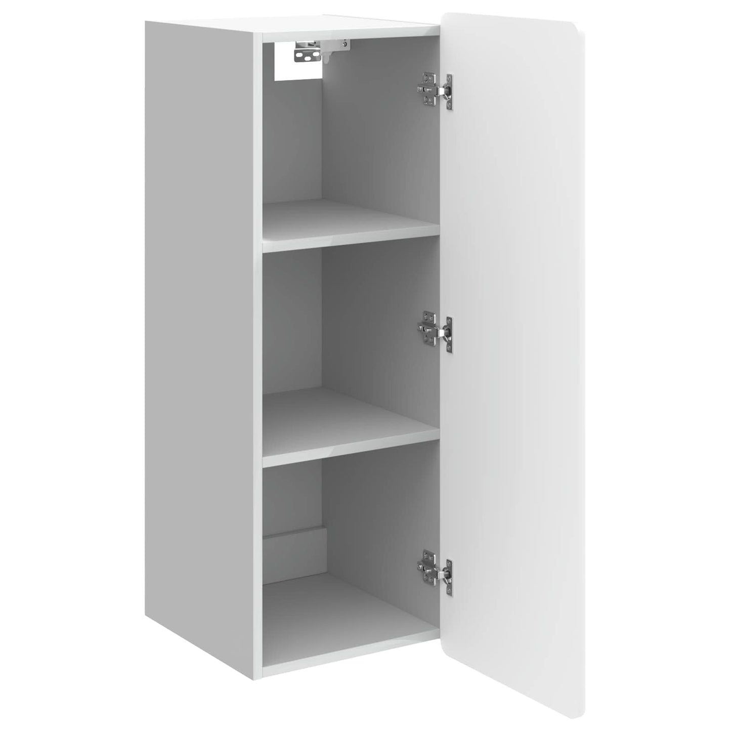 vidaXL Wall-Mounted Cabinet High Gloss White 33 x 34.5 x 94 cm 3
