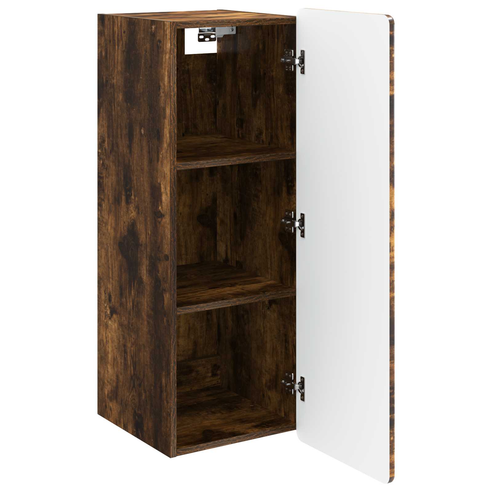 vidaXL Wall-Mounted Cabinet Smoked Oak 33 x 34.5 x 94 cm 3