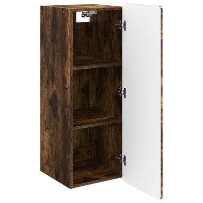 vidaXL Wall-Mounted Cabinet Smoked Oak 33 x 34.5 x 94 cm 3