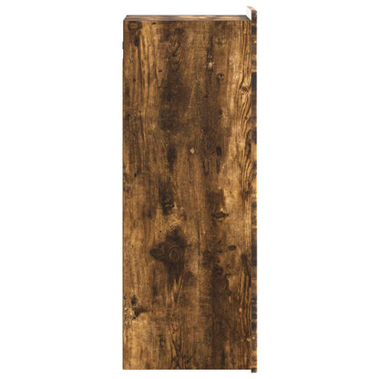vidaXL Wall-Mounted Cabinet Smoked Oak 33 x 34.5 x 94 cm 5