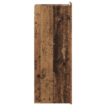 vidaXL Wall-Mounted Cabinet Old Wood 33 x 34.5 x 94 cm Engineered Wood 5