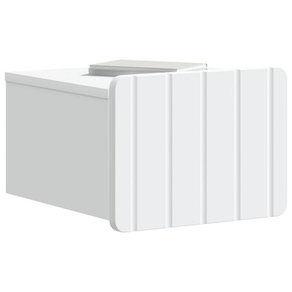 vidaXL Wall-Mounted Bedside Cabinet 2 pcs White 33 x 34.5 x 24 cm 3