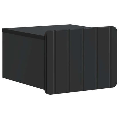 vidaXL Wall-Mounted Bedside Cabinet 2 pcs Black 33 x 34.5 x 24 cm 5