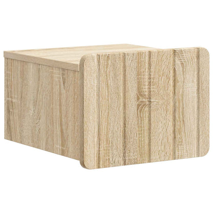 vidaXL Wall-Mounted Bedside Cabinet 2 pcs Sonoma Oak 33 x 34.5 x 24 cm 5