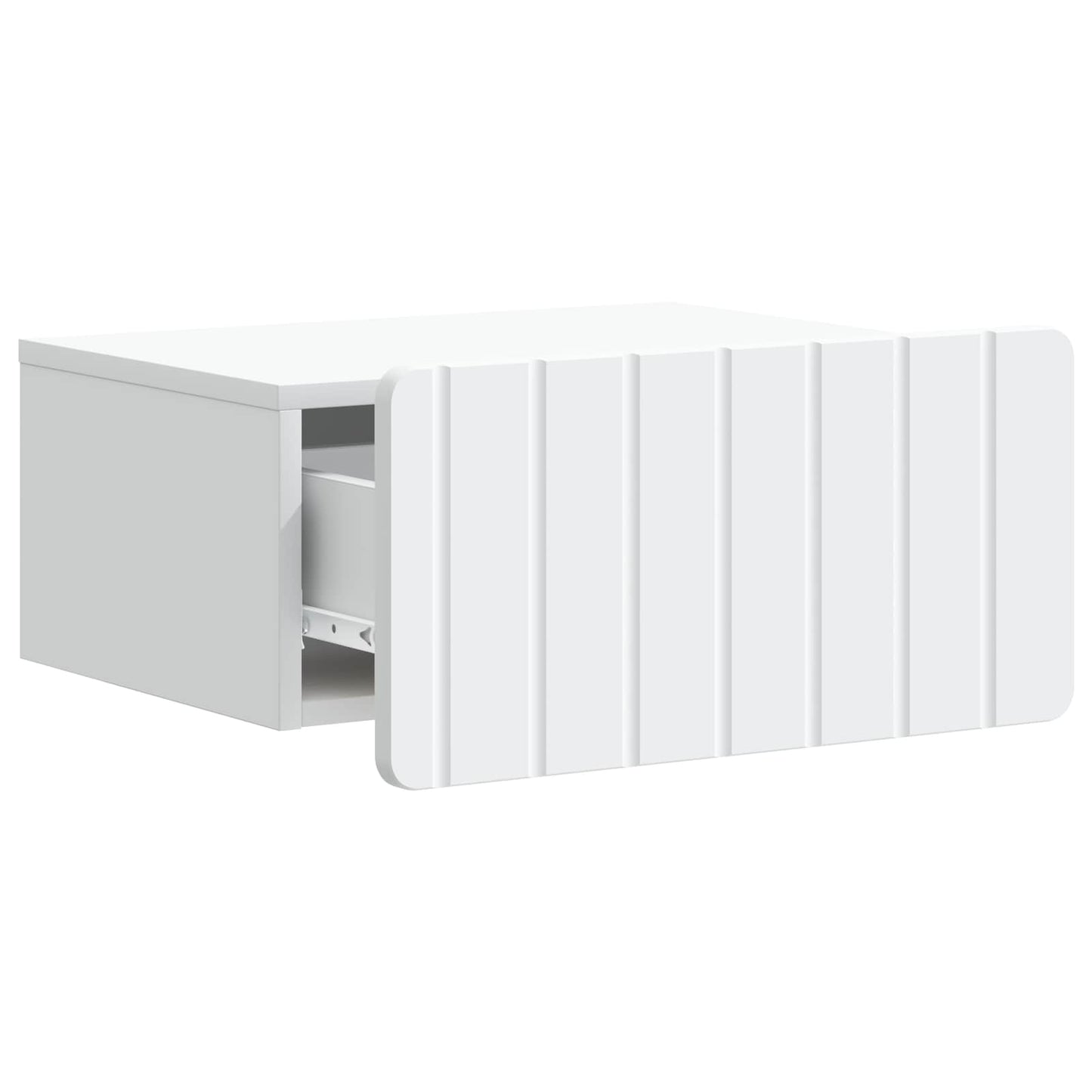 vidaXL Wall-Mounted Bedside Cabinet 2 pcs White 49 x 34.5 x 24 cm 6