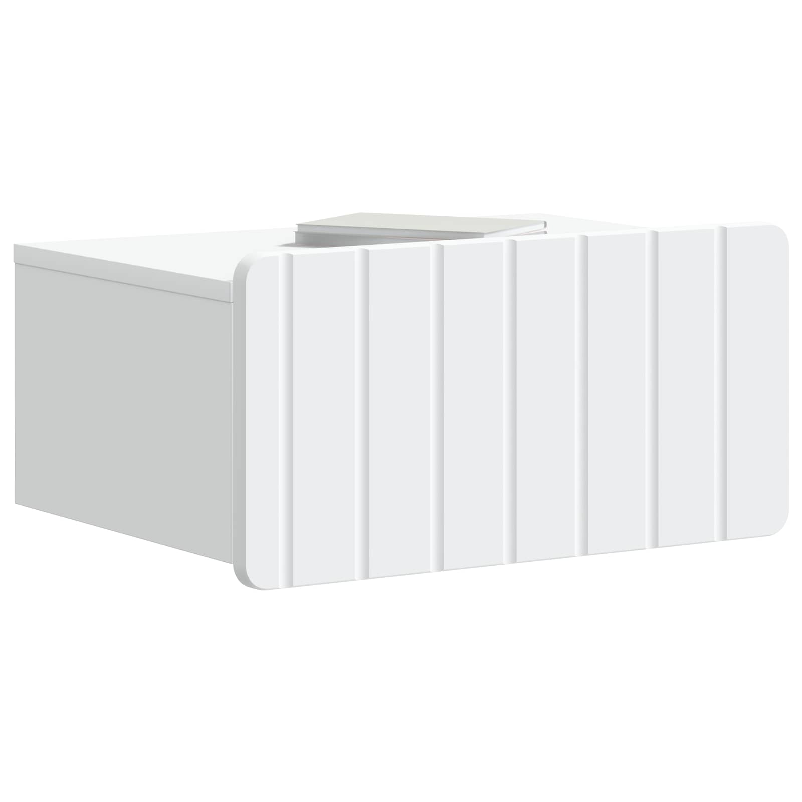 vidaXL Wall-Mounted Bedside Cabinet 2 pcs White 49 x 34.5 x 24 cm 3