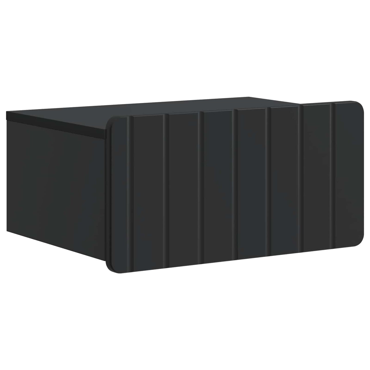 vidaXL Wall-Mounted Bedside Cabinet 2 pcs Black 49 x 34.5 x 24 cm 5