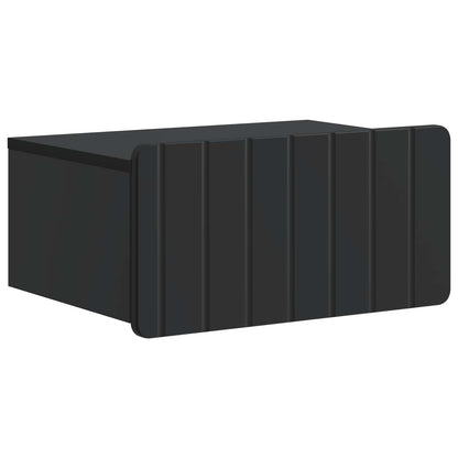 vidaXL Wall-Mounted Bedside Cabinet 2 pcs Black 49 x 34.5 x 24 cm 5
