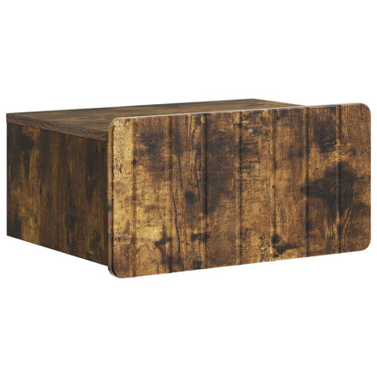 vidaXL Wall-Mounted Bedside Cabinet 2 pcs Smoked Oak 49 x 34.5 x 24 cm 5