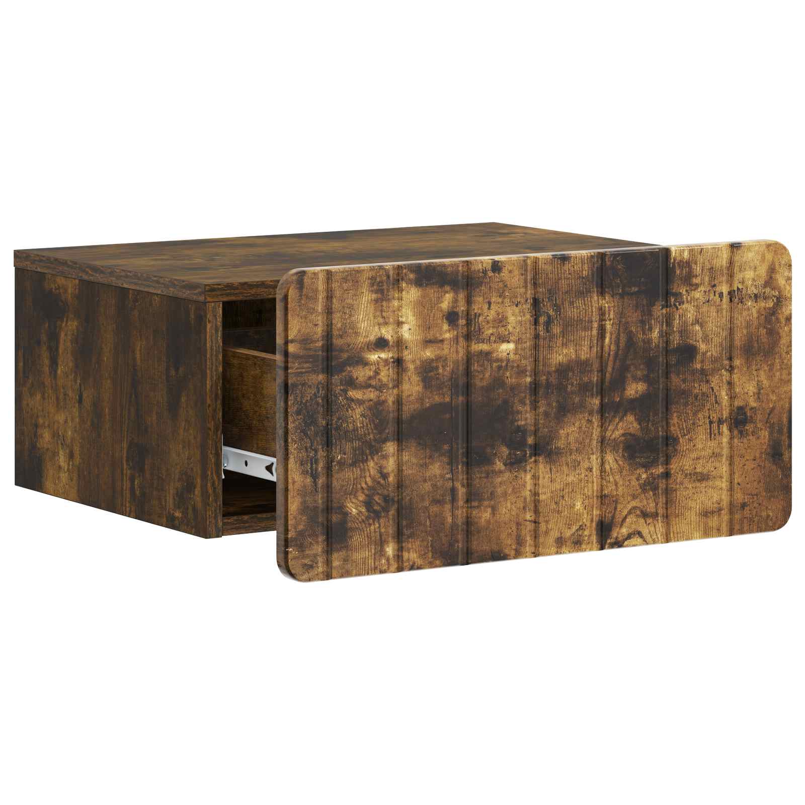 vidaXL Wall-Mounted Bedside Cabinet 2 pcs Smoked Oak 49 x 34.5 x 24 cm 6
