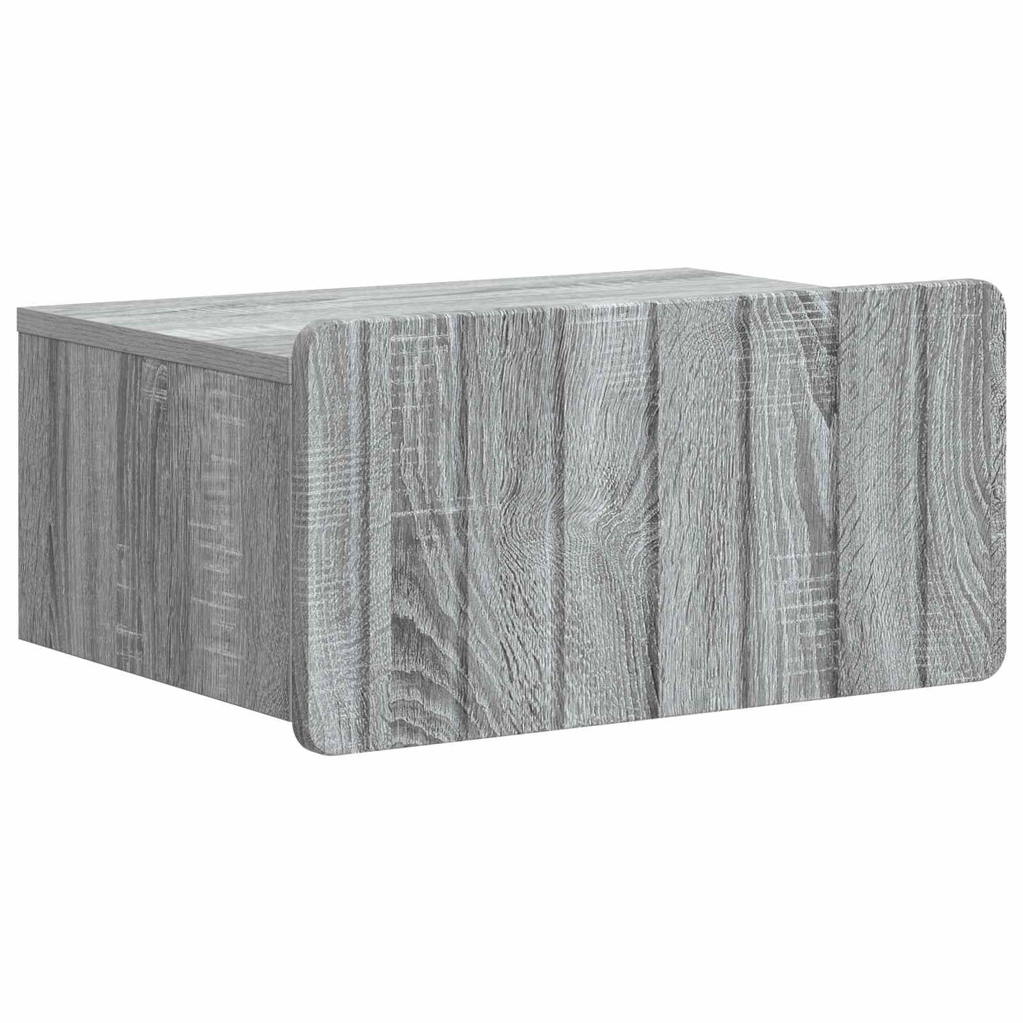 vidaXL Wall-Mounted Bedside Cabinet 2 pcs Grey Sonoma 5