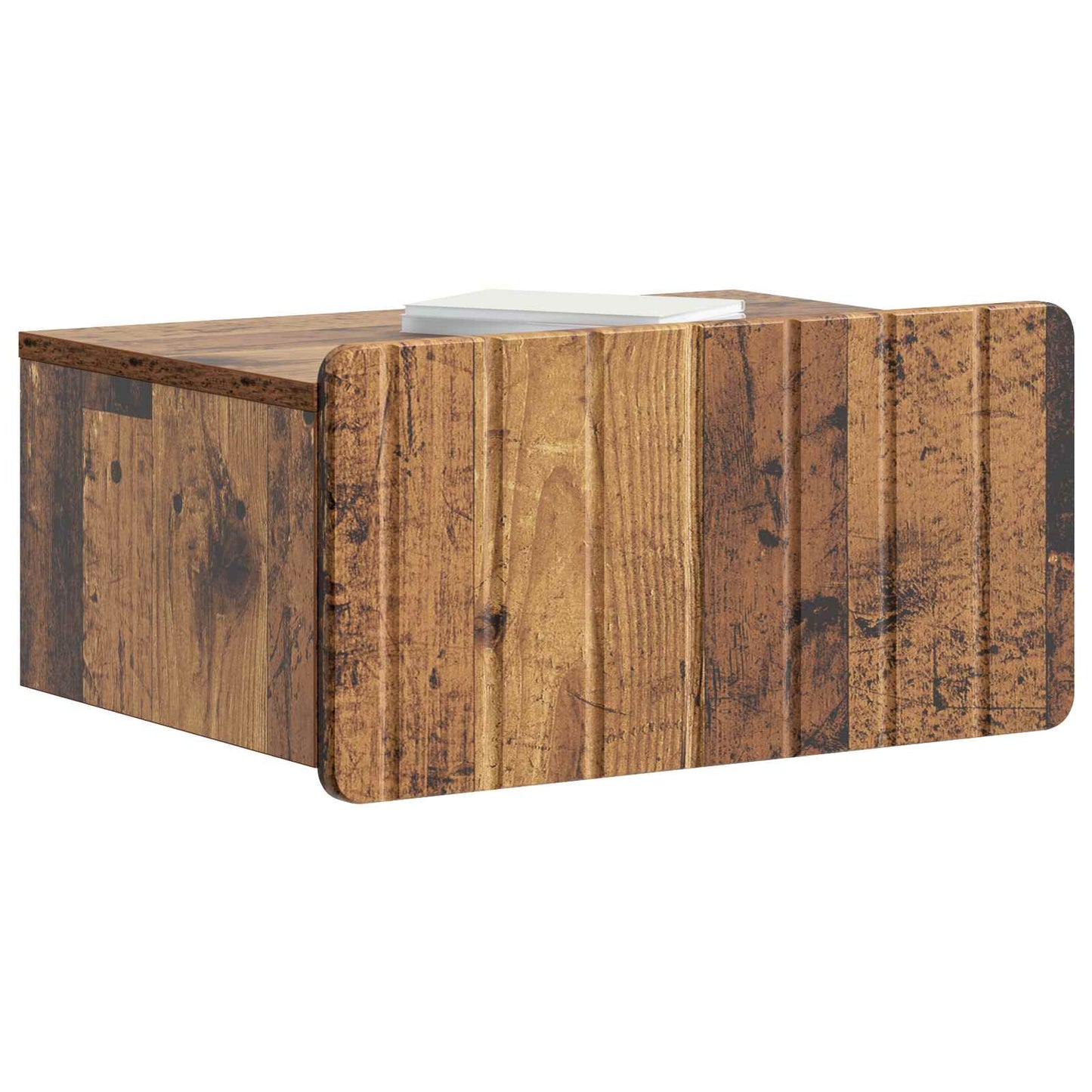vidaXL Wall-Mounted Bedside Cabinet 2 pcs Old Wood 49 x 34.5 x 24 cm 3