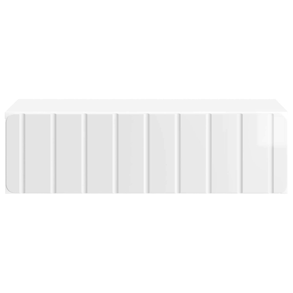 vidaXL Wall-Mounted Side Table High Gloss White 59 x 34.5 x 17 cm 5