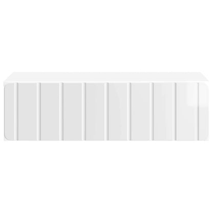 vidaXL Wall-Mounted Side Table High Gloss White 59 x 34.5 x 17 cm 5