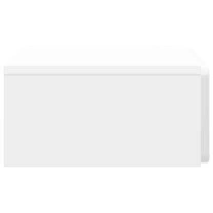 vidaXL Wall-Mounted Side Table High Gloss White 59 x 34.5 x 17 cm 6