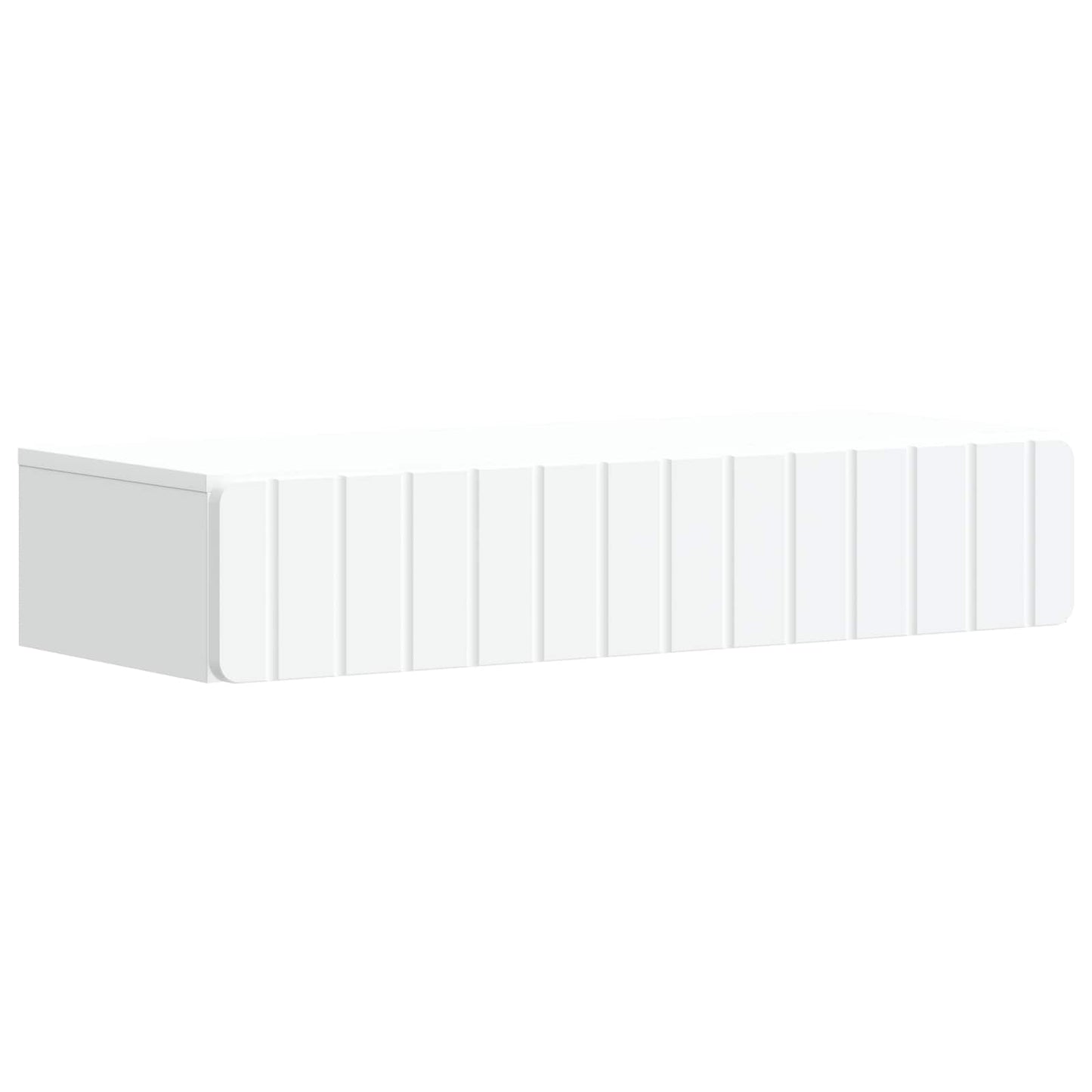 vidaXL Wall-Mounted Side Table Wall-mounted White 87.5 x 34.5 x 17 cm 2