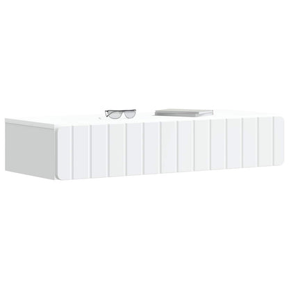vidaXL Wall-Mounted Side Table Wall-mounted White 87.5 x 34.5 x 17 cm 3