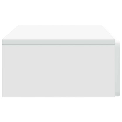 vidaXL Wall-Mounted Side Table Wall-mounted White 87.5 x 34.5 x 17 cm 6