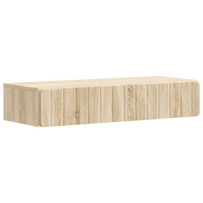 vidaXL Wall-Mounted Side Table Sonoma Oak 87.5 x 34.5 x 17 cm 2