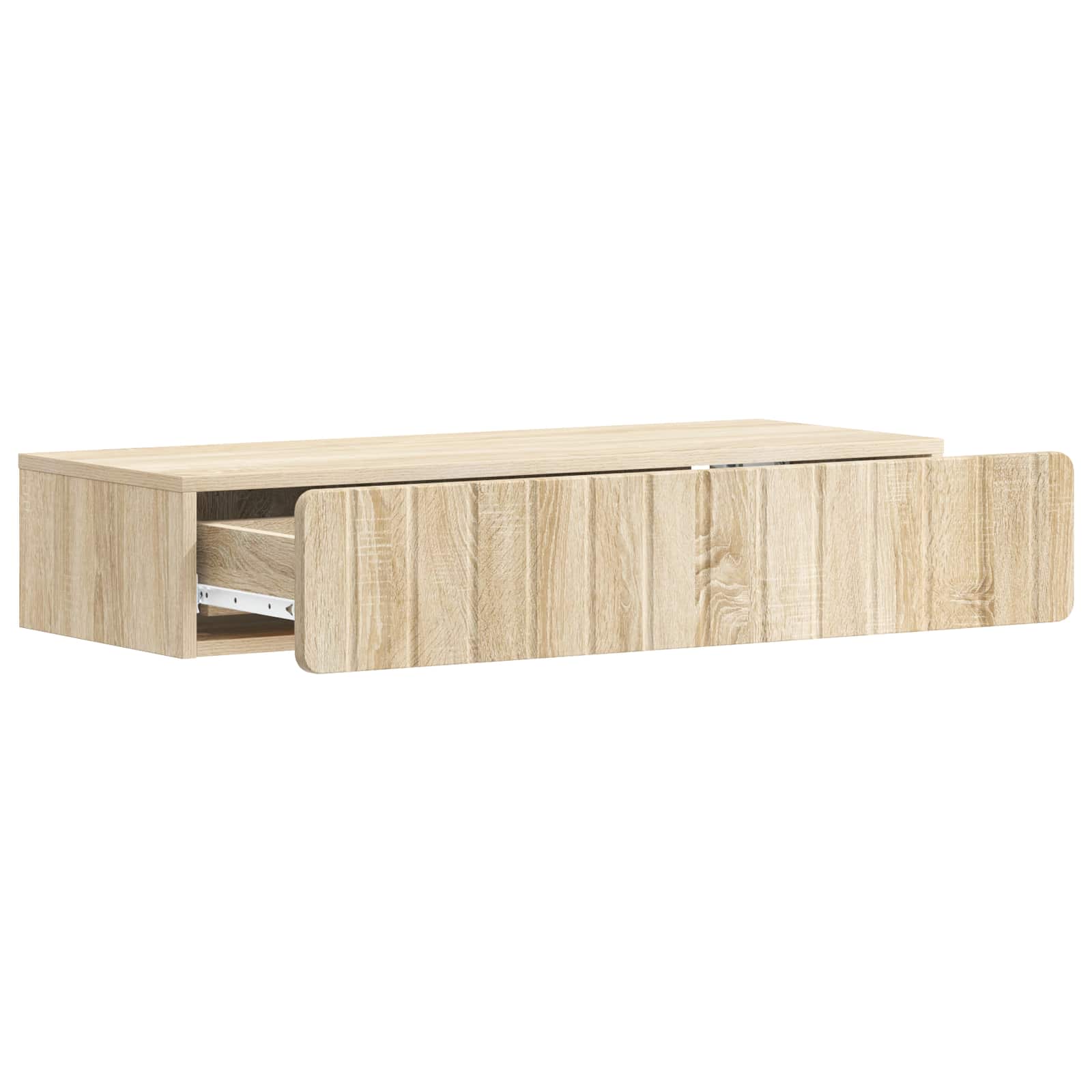 vidaXL Wall-Mounted Side Table Sonoma Oak 87.5 x 34.5 x 17 cm 4