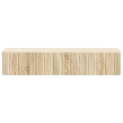 vidaXL Wall-Mounted Side Table Sonoma Oak 87.5 x 34.5 x 17 cm 5