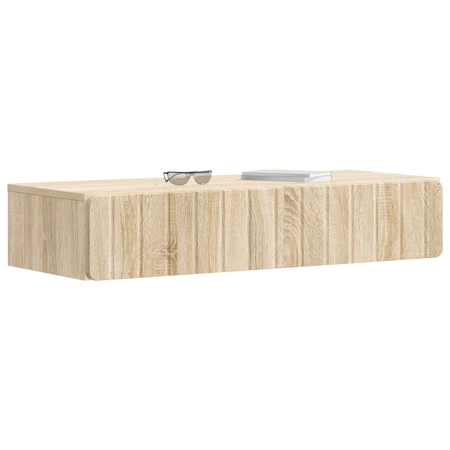 vidaXL Wall-Mounted Side Table Sonoma Oak 87.5 x 34.5 x 17 cm 3