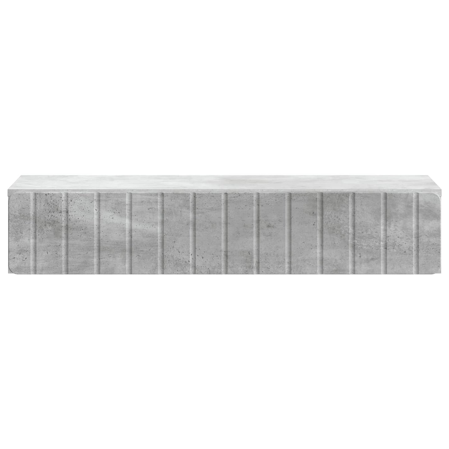 vidaXL Wall-Mounted Side Table Concrete Grey 87.5 x 34.5 x 17 cm 5