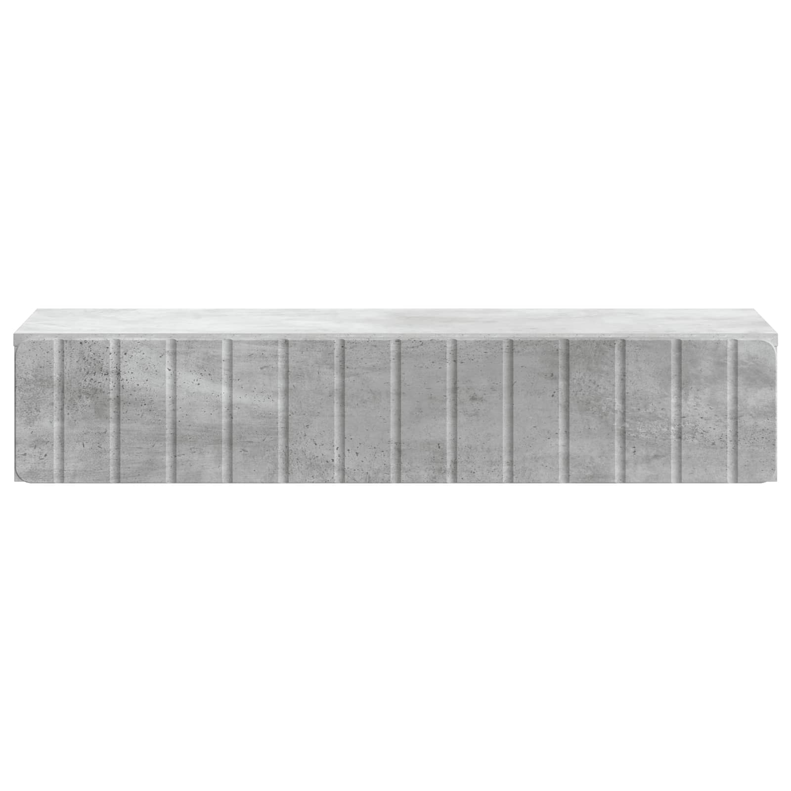 vidaXL Wall-Mounted Side Table Concrete Grey 87.5 x 34.5 x 17 cm 5