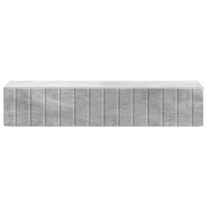 vidaXL Wall-Mounted Side Table Concrete Grey 87.5 x 34.5 x 17 cm 5