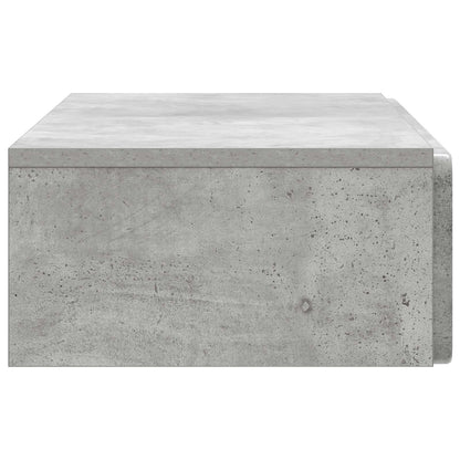 vidaXL Wall-Mounted Side Table Concrete Grey 87.5 x 34.5 x 17 cm 6