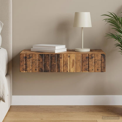vidaXL Wall-Mounted Side Table Engineered Wood