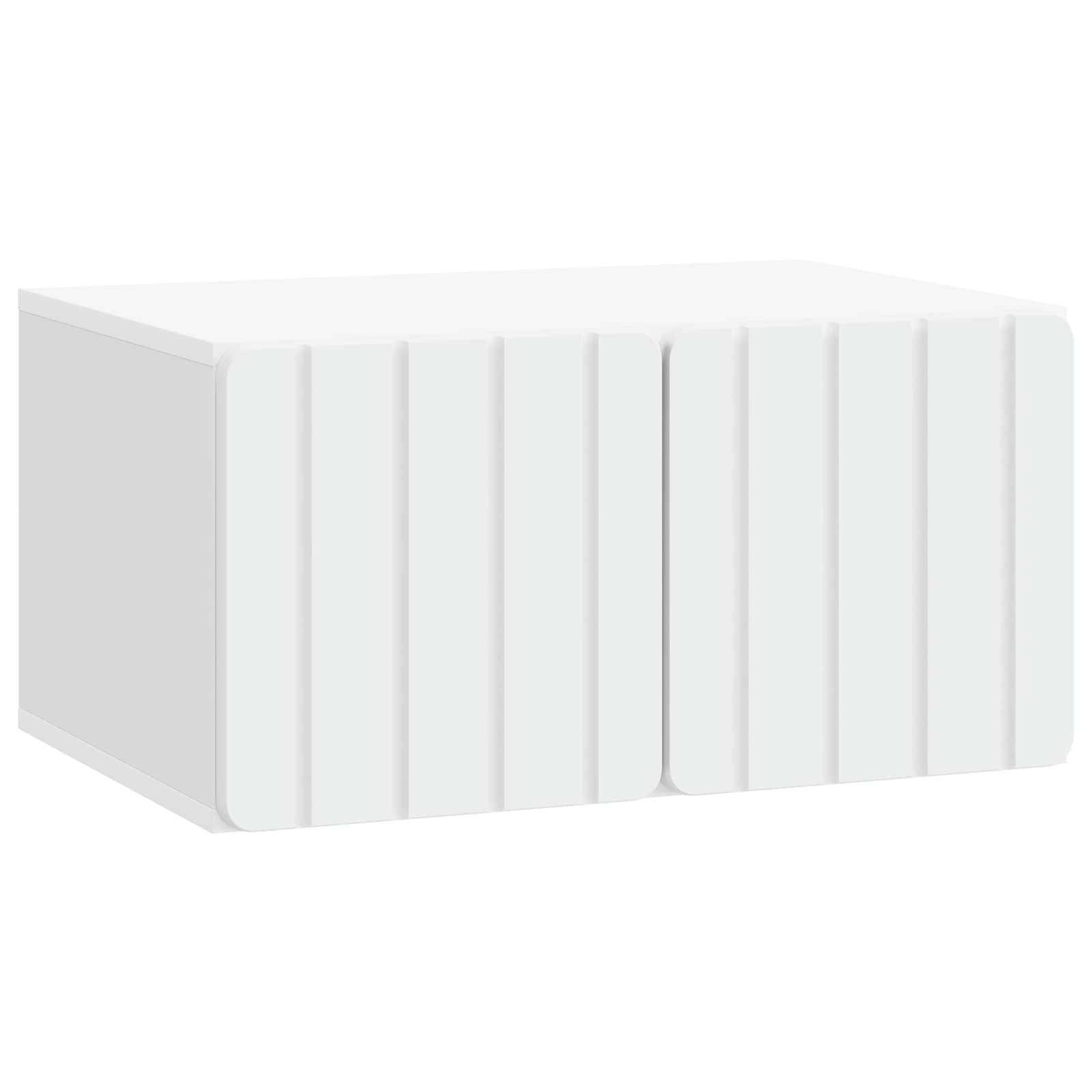 vidaXL Wall-Mounted TV Cabinet 59.5 x 41 x 30 cm White Engineered Wood 2