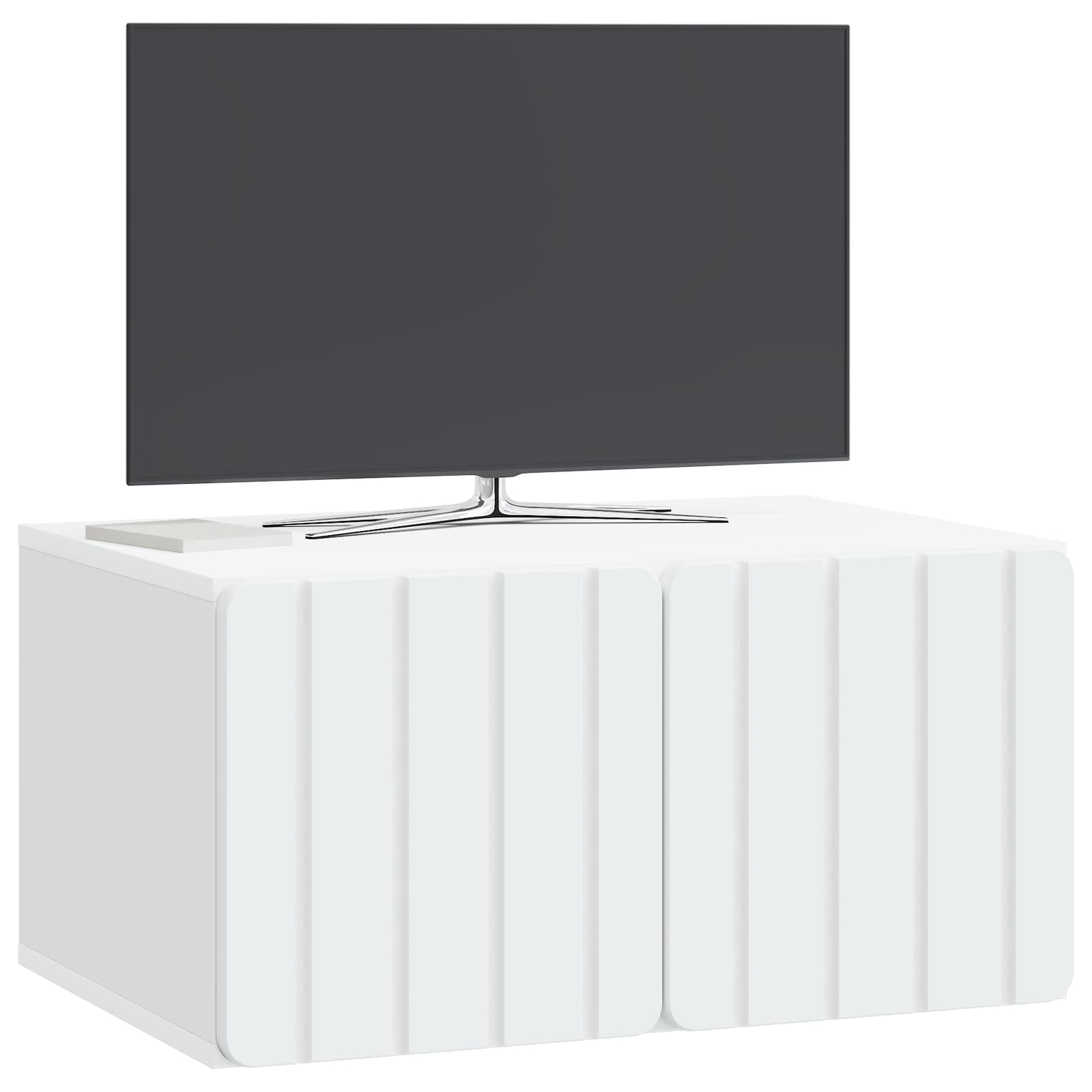 vidaXL Wall-Mounted TV Cabinet 59.5 x 41 x 30 cm White Engineered Wood 3