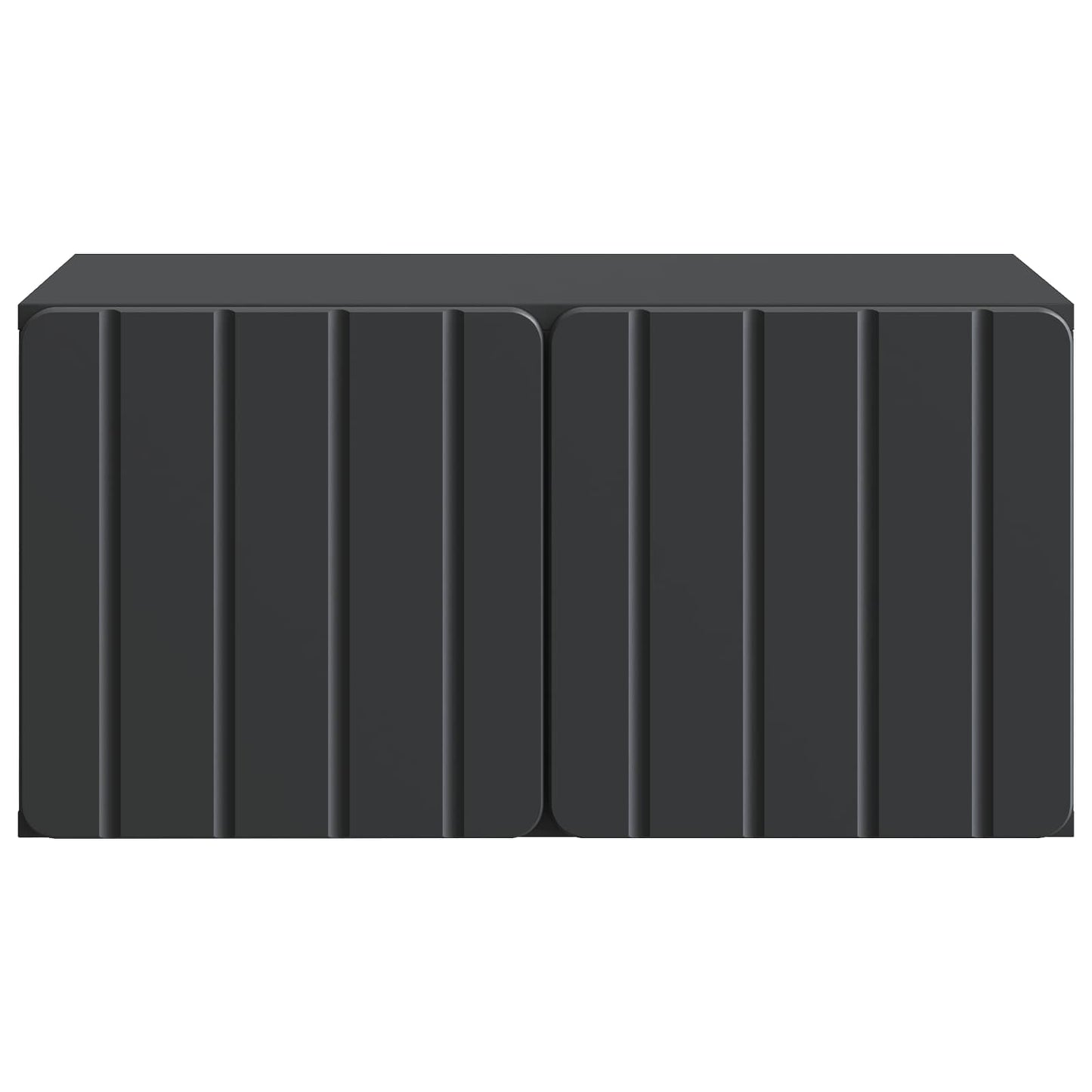 vidaXL Wall-Mounted TV Cabinet 59.5 x 41 x 30 cm Black Engineered Wood 6
