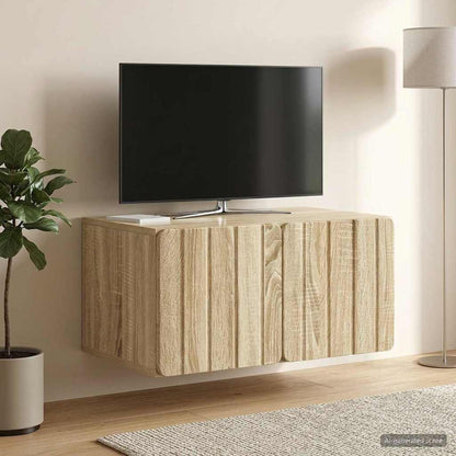 vidaXL Wall-Mounted TV Cabinet 59.5 x 41 x 30 cm Sonoma Oak 4