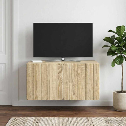 vidaXL Wall-Mounted TV Cabinet 59.5 x 41 x 30 cm Sonoma Oak 1