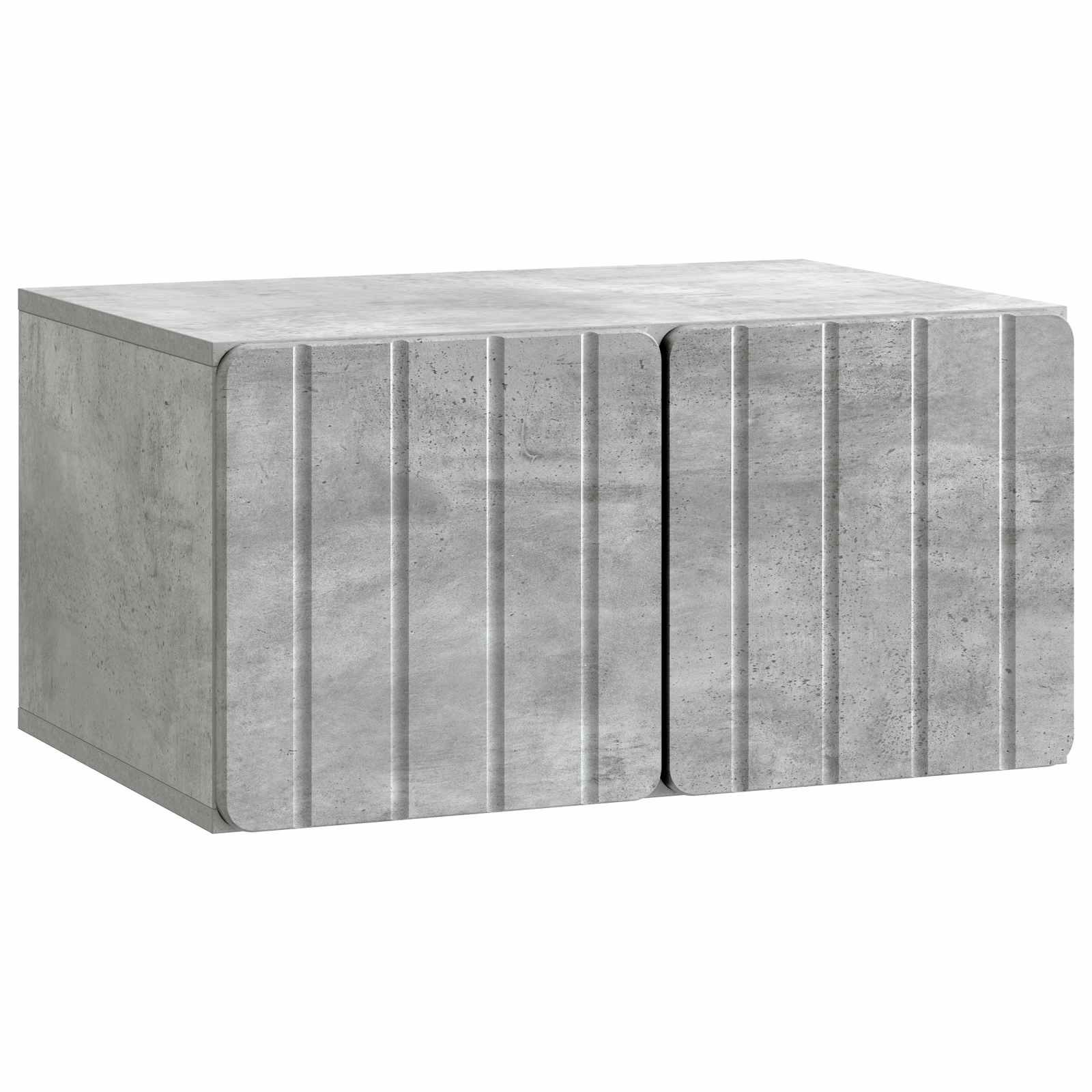vidaXL Wall-Mounted TV Cabinet 59.5 x 41 x 30 cm Concrete Grey 2