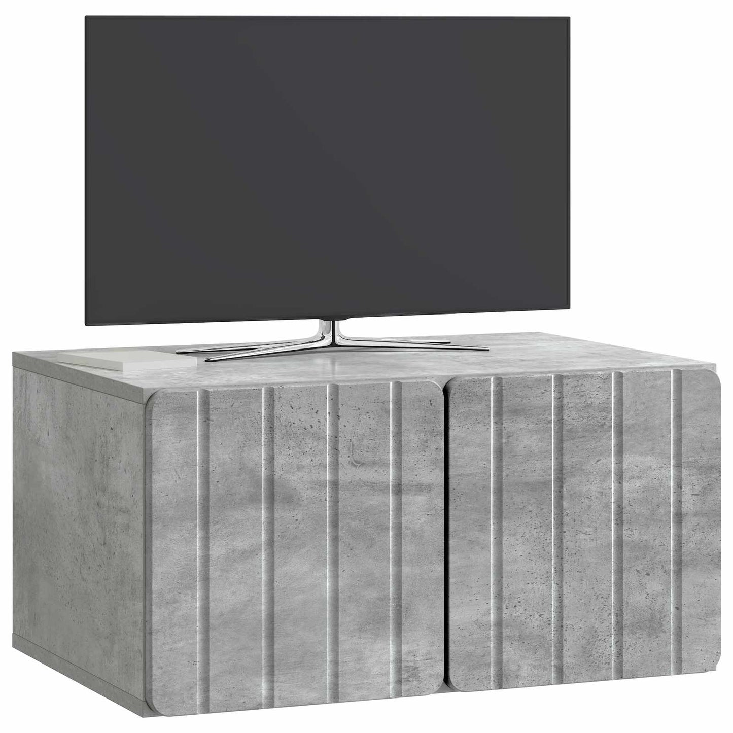 vidaXL Wall-Mounted TV Cabinet 59.5 x 41 x 30 cm Concrete Grey 3