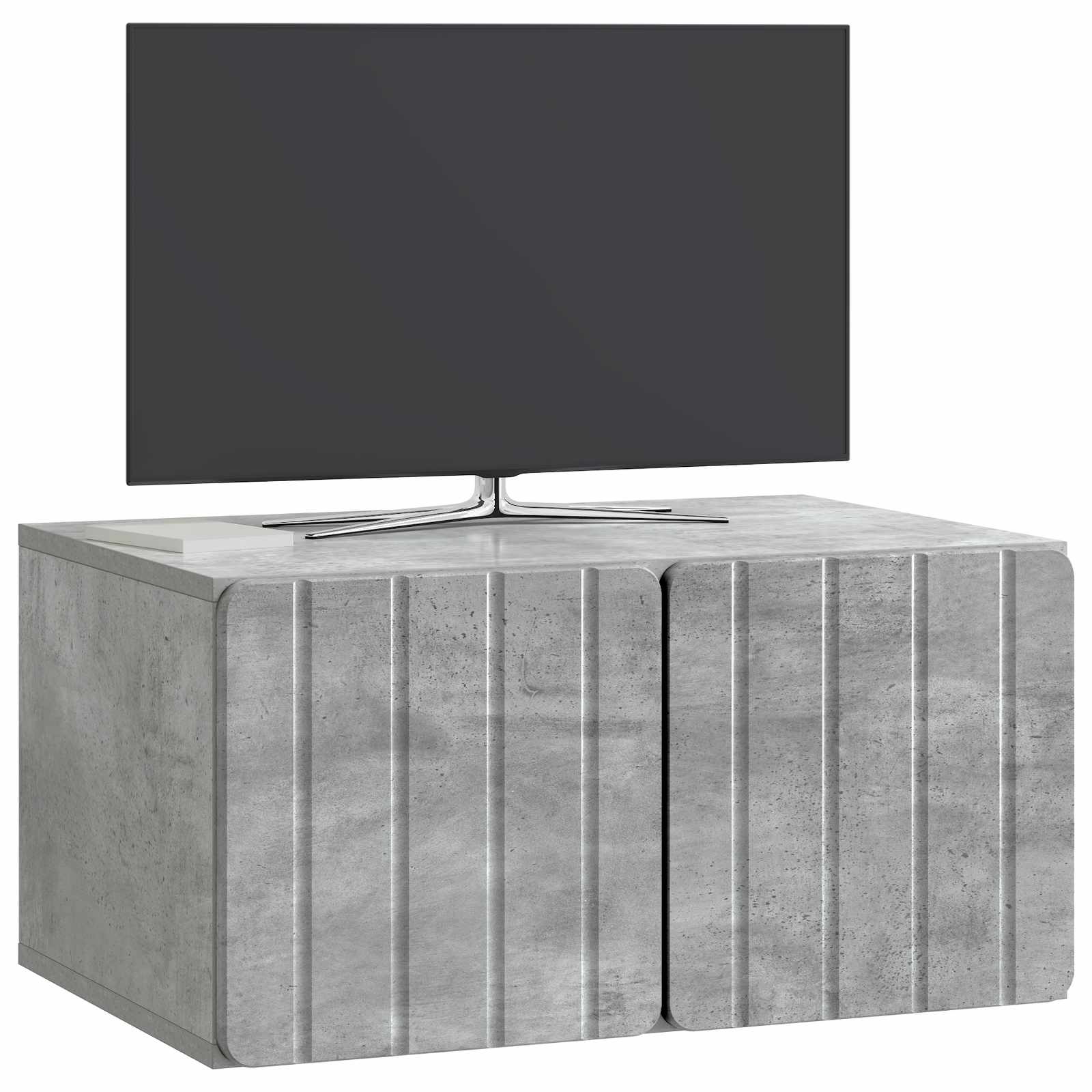 vidaXL Wall-Mounted TV Cabinet 59.5 x 41 x 30 cm Concrete Grey 3