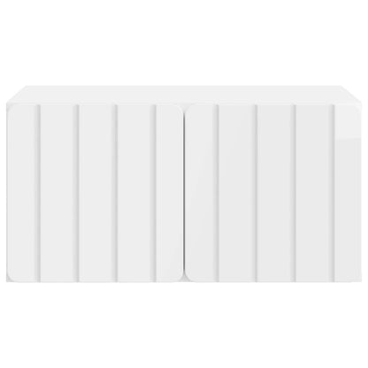 vidaXL Wall-Mounted TV Cabinet 59.5 x 41 x 30 cm High Gloss White 6