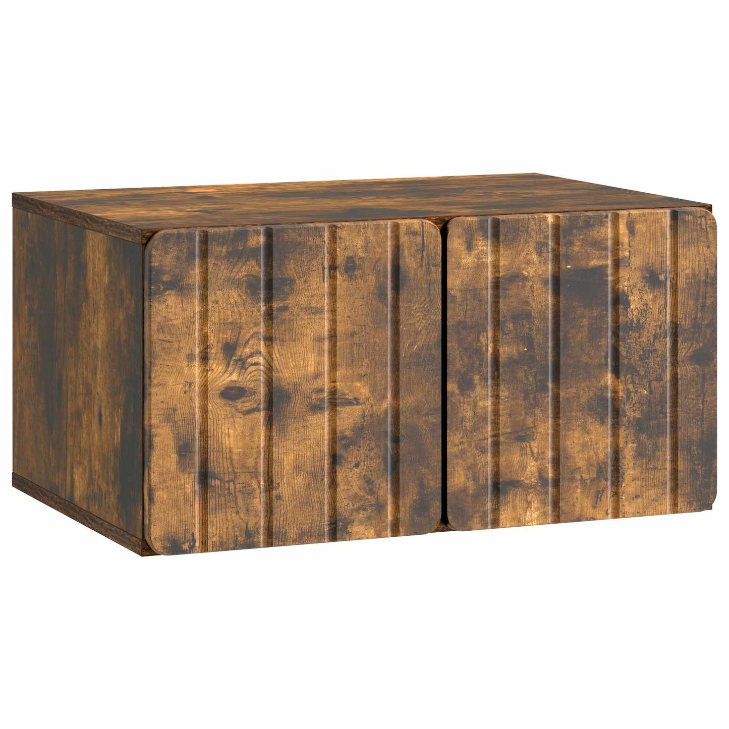 vidaXL Wall-Mounted TV Cabinet 59.5 x 41 x 30 cm Smoked Oak 2