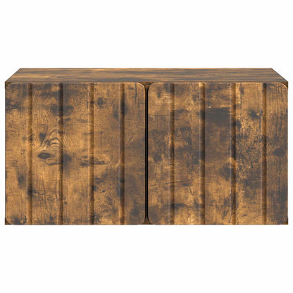 vidaXL Wall-Mounted TV Cabinet 59.5 x 41 x 30 cm Smoked Oak 6