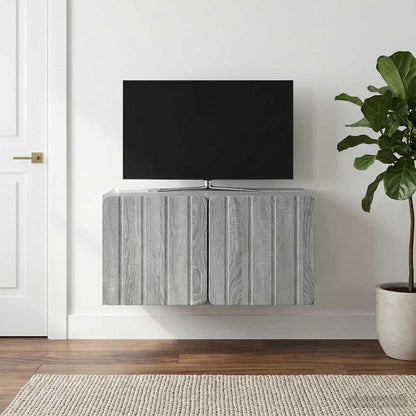 vidaXL Wall-Mounted TV Cabinet 59.5 x 41 x 30 cm Grey Sonoma 1