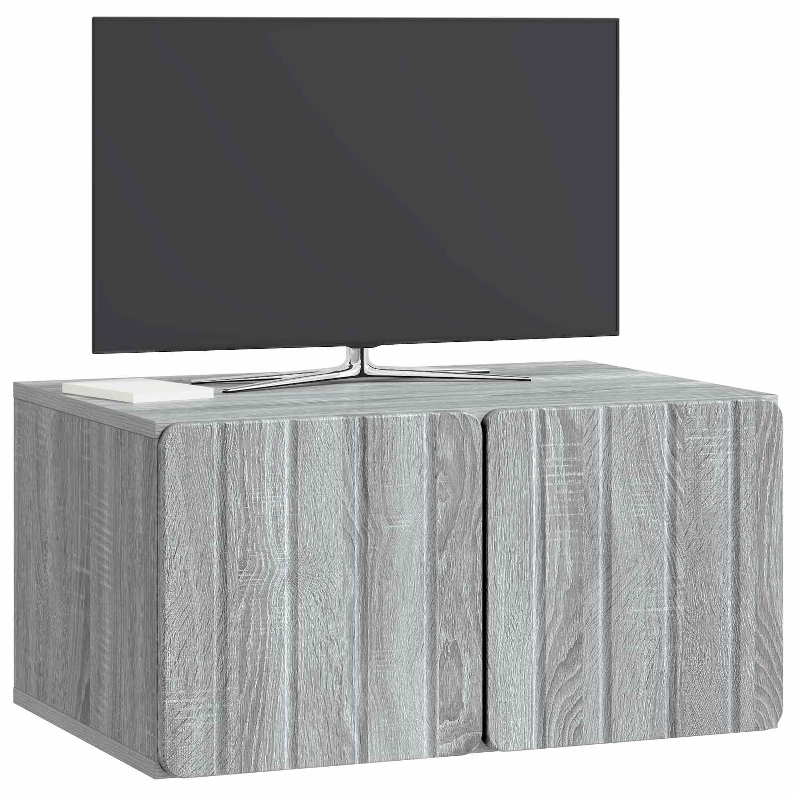 vidaXL Wall-Mounted TV Cabinet 59.5 x 41 x 30 cm Grey Sonoma 3