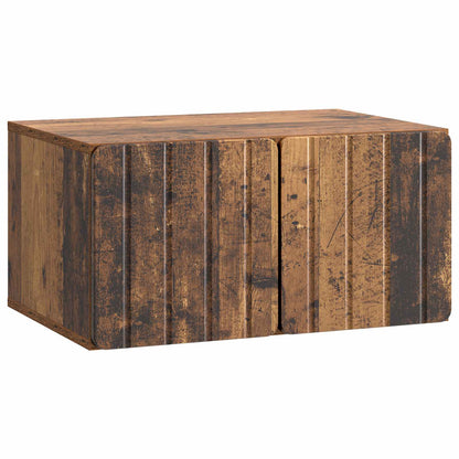 vidaXL Wall-Mounted TV Cabinet 59.5 x 41 x 30 cm Old Wood 2