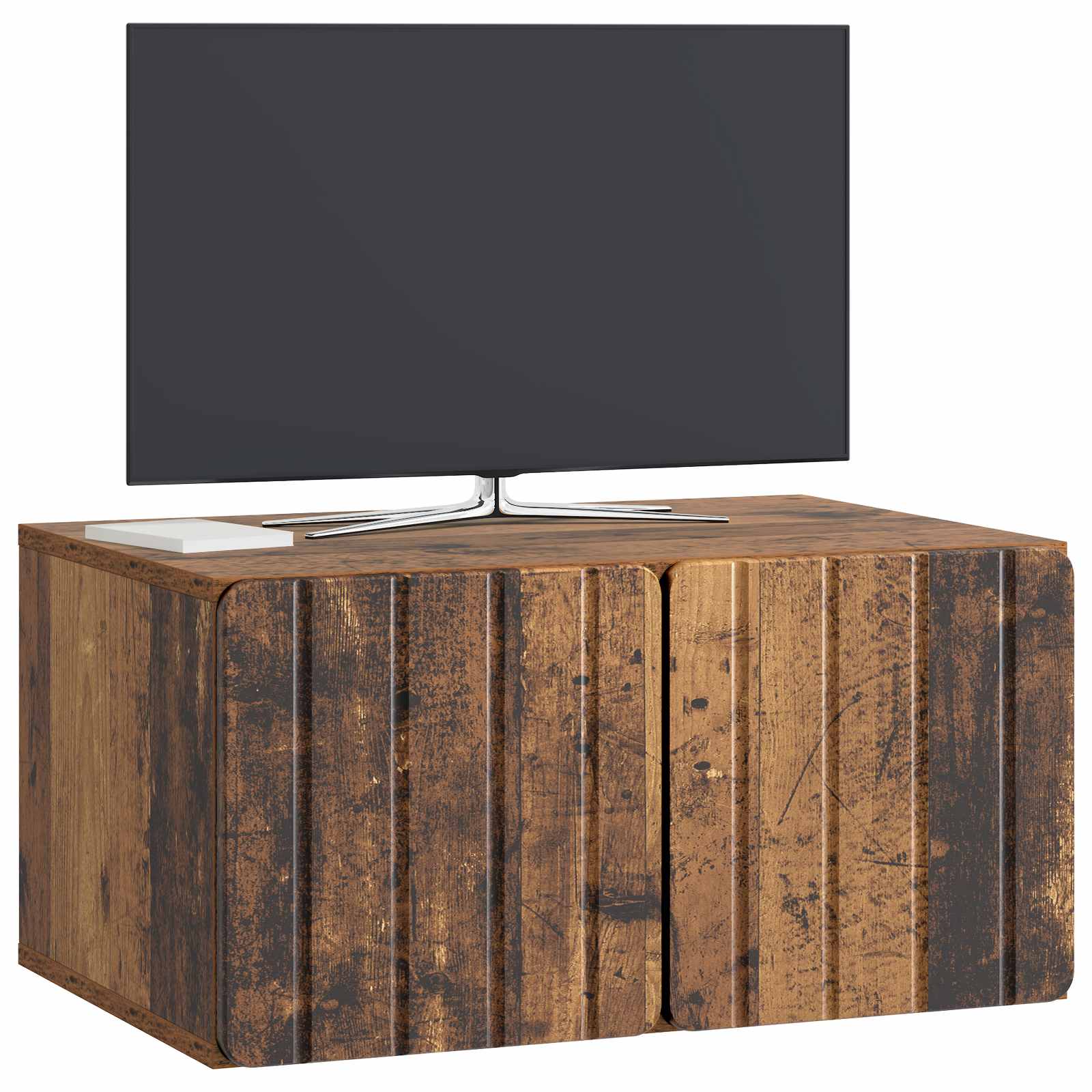 vidaXL Wall-Mounted TV Cabinet 59.5 x 41 x 30 cm Old Wood 3